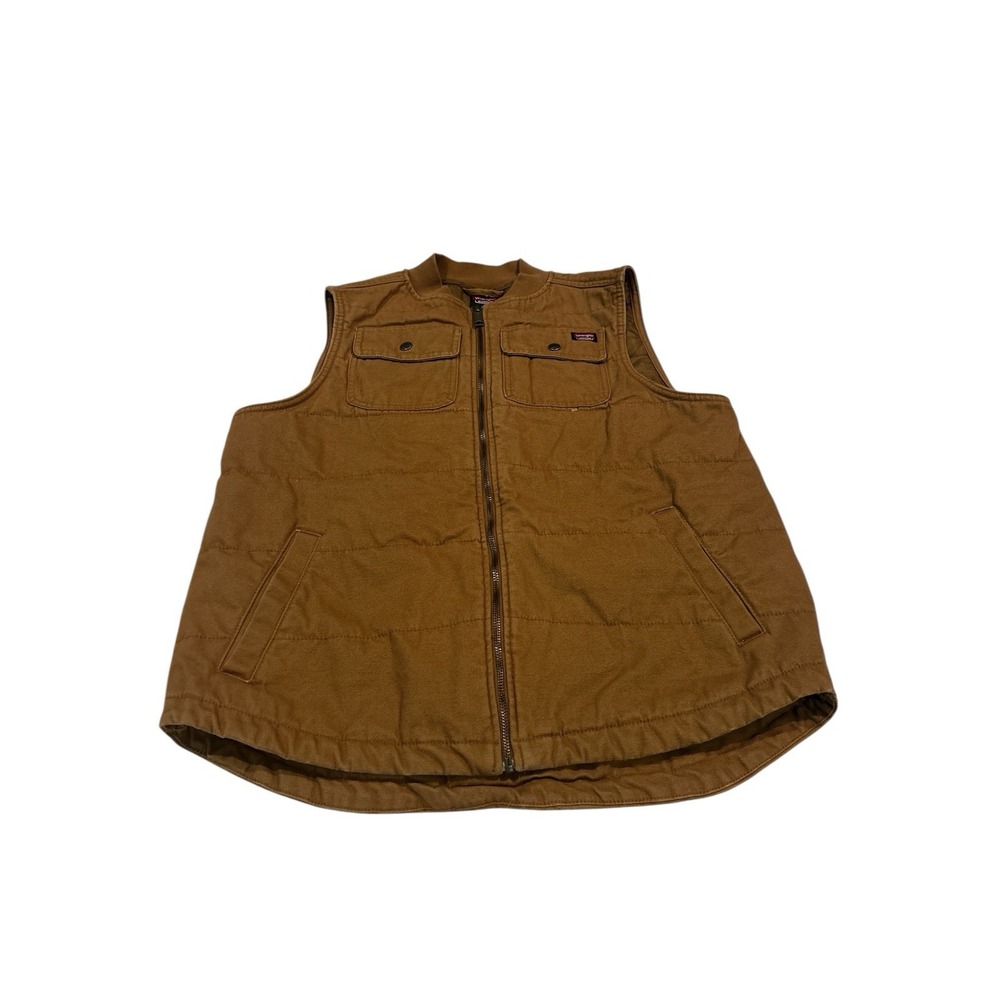 Wrangler Workwear Men's Quilted‎ Duck Work Vest New Without Tags Sz L